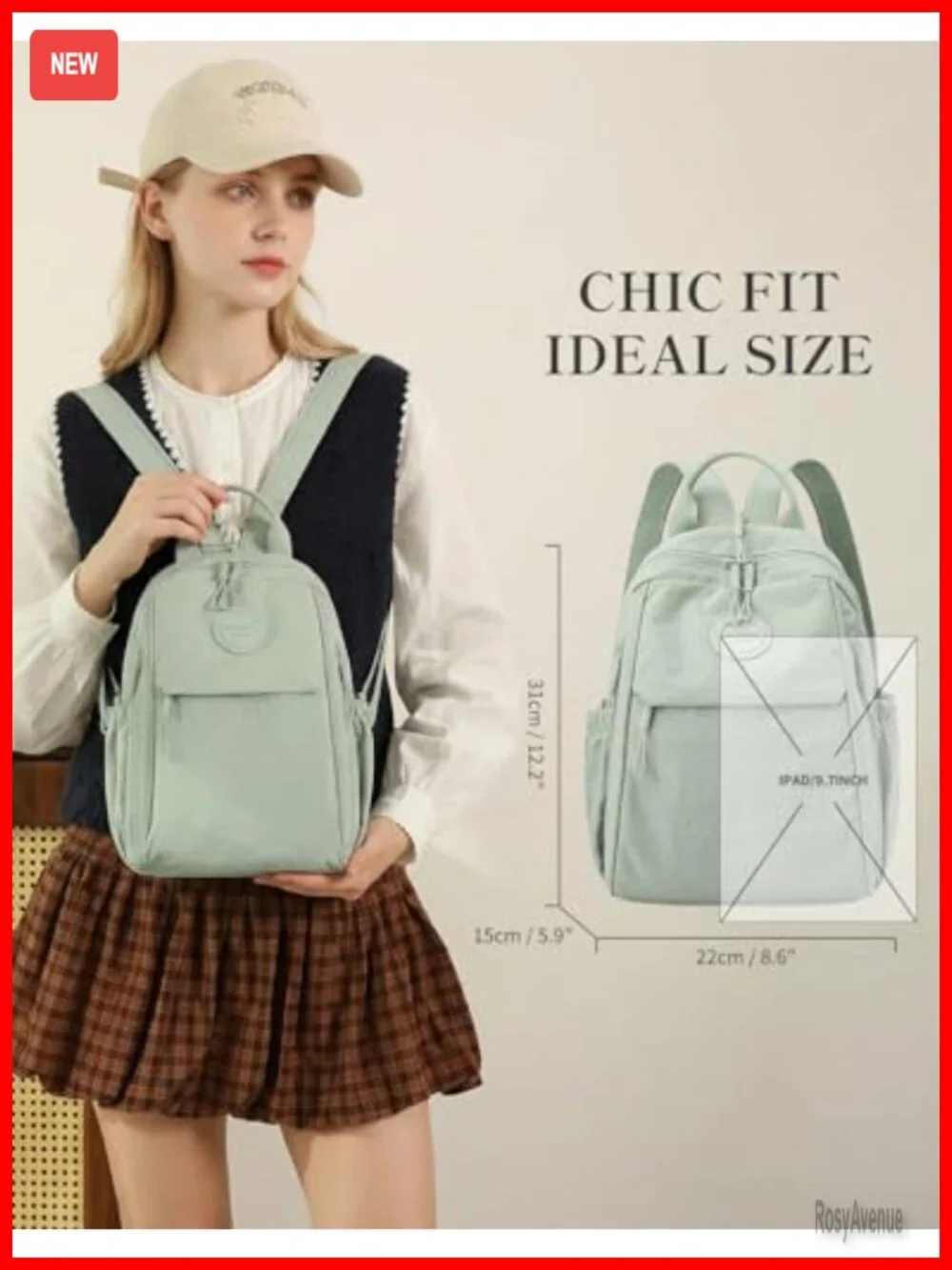 Mini Convertible Backpack Purses Crossbody Sling Bag Nylon Daypack